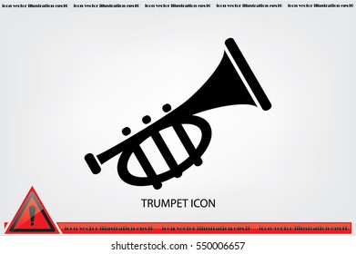 Trumpet icon vector illustration eps10.
