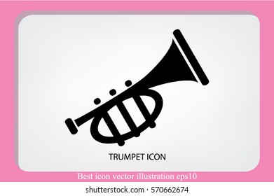 Trumpet icon vector illustration eps10.