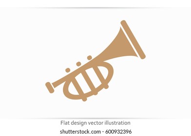 Trumpet icon vector illustration eps10.