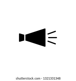 Trumpet Icon Vector Illustration in Glyph Style for Any Purpose
