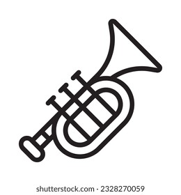 trumpet icon vector illustration logo deisgn