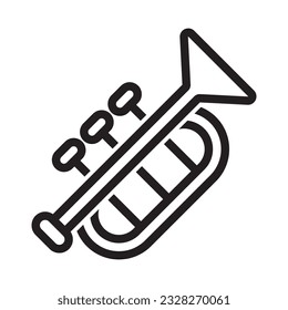 trumpet icon vector illustration logo deisgn