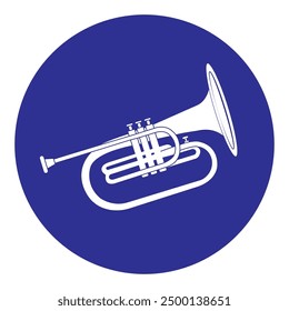 trumpet icon vector illustration simple design