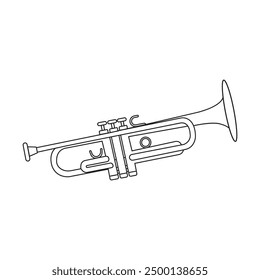 trumpet icon vector illustration simple design