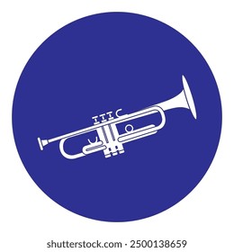 trumpet icon vector illustration simple design