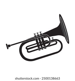 trumpet icon vector illustration simple design