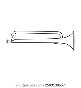 trumpet icon vector illustration simple design