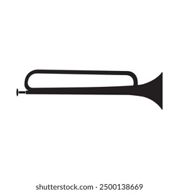 trumpet icon vector illustration simple design