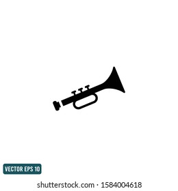 trumpet icon vector logo template design element