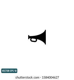 trumpet icon vector logo template design element