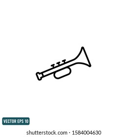 trumpet icon vector logo template design element