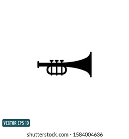 trumpet icon vector logo template design element