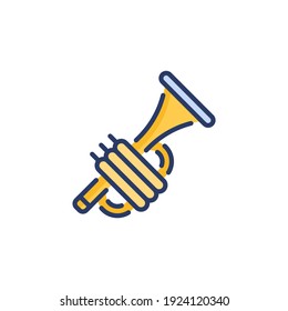 Trumpet icon in vector. Logotype