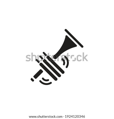 Trumpet icon in vector. Logotype