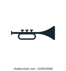 trumpet icon vector music logo template