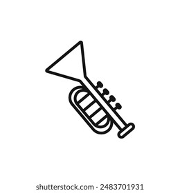 Trumpet icon vector set collection for web