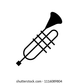 trumpet icon vector icon. Simple element illustration. trumpet symbol design. Can be used for web and mobile.