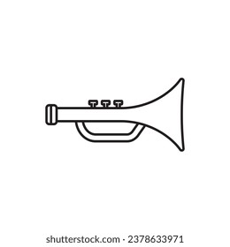 trumpet icon vector template illustration logo design