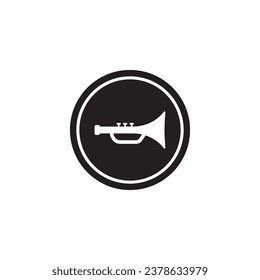 trumpet icon vector template illustration logo design