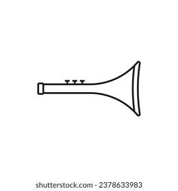 trumpet icon vector template illustration logo design