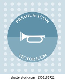 Trumpet Icon for Web, Applications, Software & Graphic Designs.