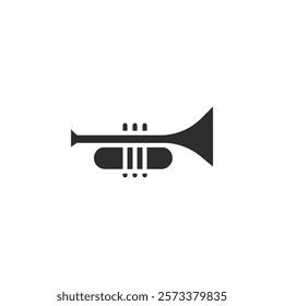 Trumpet icon web design in vector