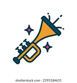 trumpet icon for your website, mobile, presentation, and logo design.