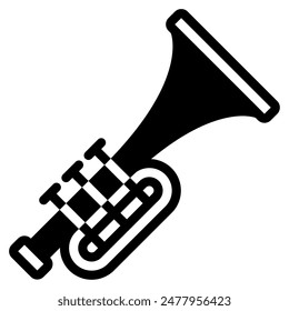 Trumpet independence day culture vector