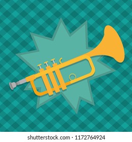 Trumpet instrument cartoon