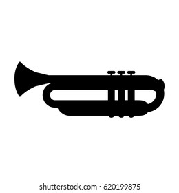 trumpet instrument isolated icon