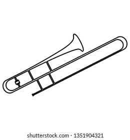 trumpet instrument musical icon