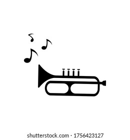 Trumpet instrument musical isolated icon