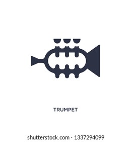 trumpet isolated icon. Simple element illustration from brazilia concept. trumpet editable logo symbol design on white background. Can be use for web and mobile.