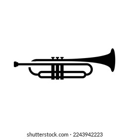 Trumpet Jazz music instrument silhouette	
