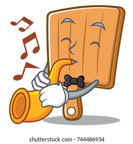 Trumpet kitchen board character cartoon