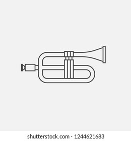 Trumpet line icon