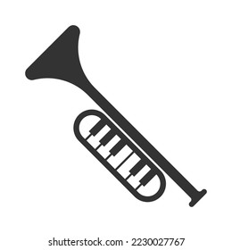 Trumpet logo icon design illustration 
