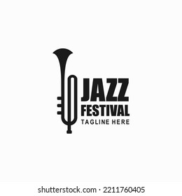 Trumpet Logo, Jazz Music Festival Logo