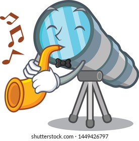 With trumpet miniature telescope above the character table