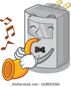 With trumpet motion sensor isolated with the mascot