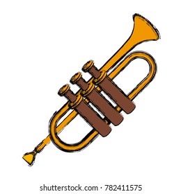 Trumpet music instrument