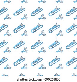 Trumpet music instrument background