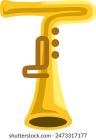 Trumpet Music Instrument Letter Alphabet 