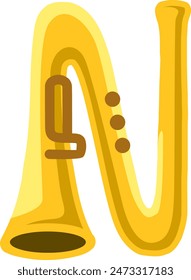 Trumpet Music Instrument Letter Alphabet 