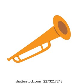 trumpet music jazz instrument icon isolated