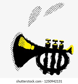 Trumpet music poster