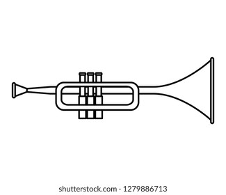 trumpet musical instrument icon