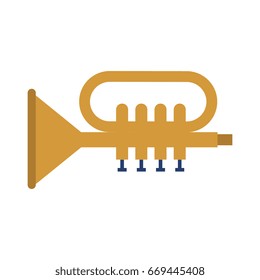 trumpet musical instrument icon