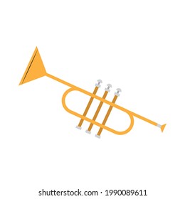 trumpet musical instrument isolated icon