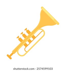 trumpet musical instrument isolated icon